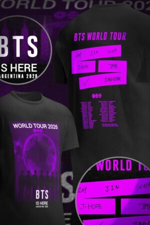 REMERA BTS World Tour (doble estampa)