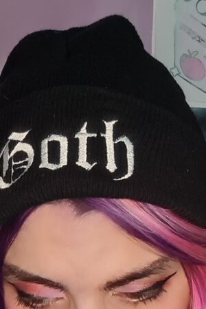 GORRO DE LANA Goth black