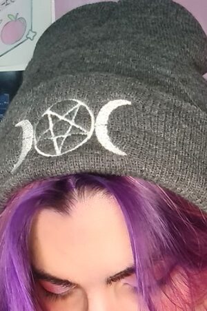 GORRO DE LANA Luna Hecate Gris