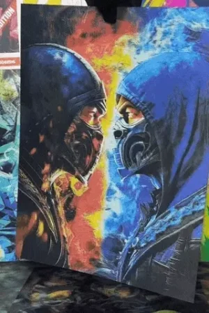 POSTER 3D Mortal kombat (40 x 30cm)