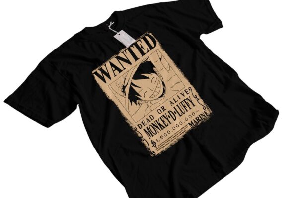 REMERA One Piece Luffy Wanted